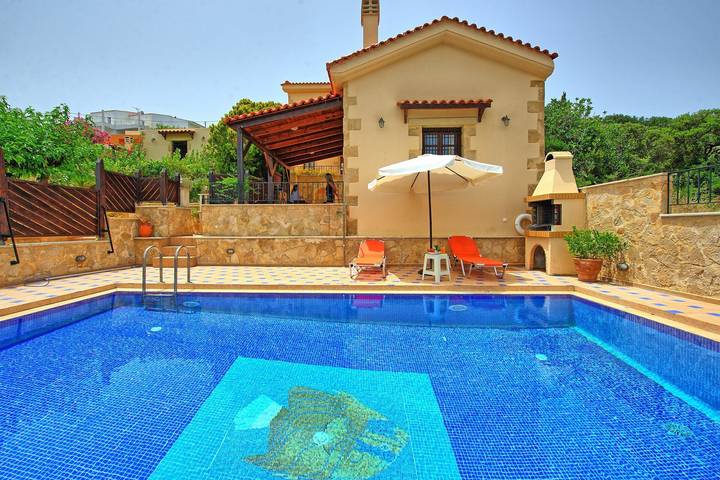 Villa für 4 Personen, mit Terrasse und Pool in Chania und Umgebung - 3