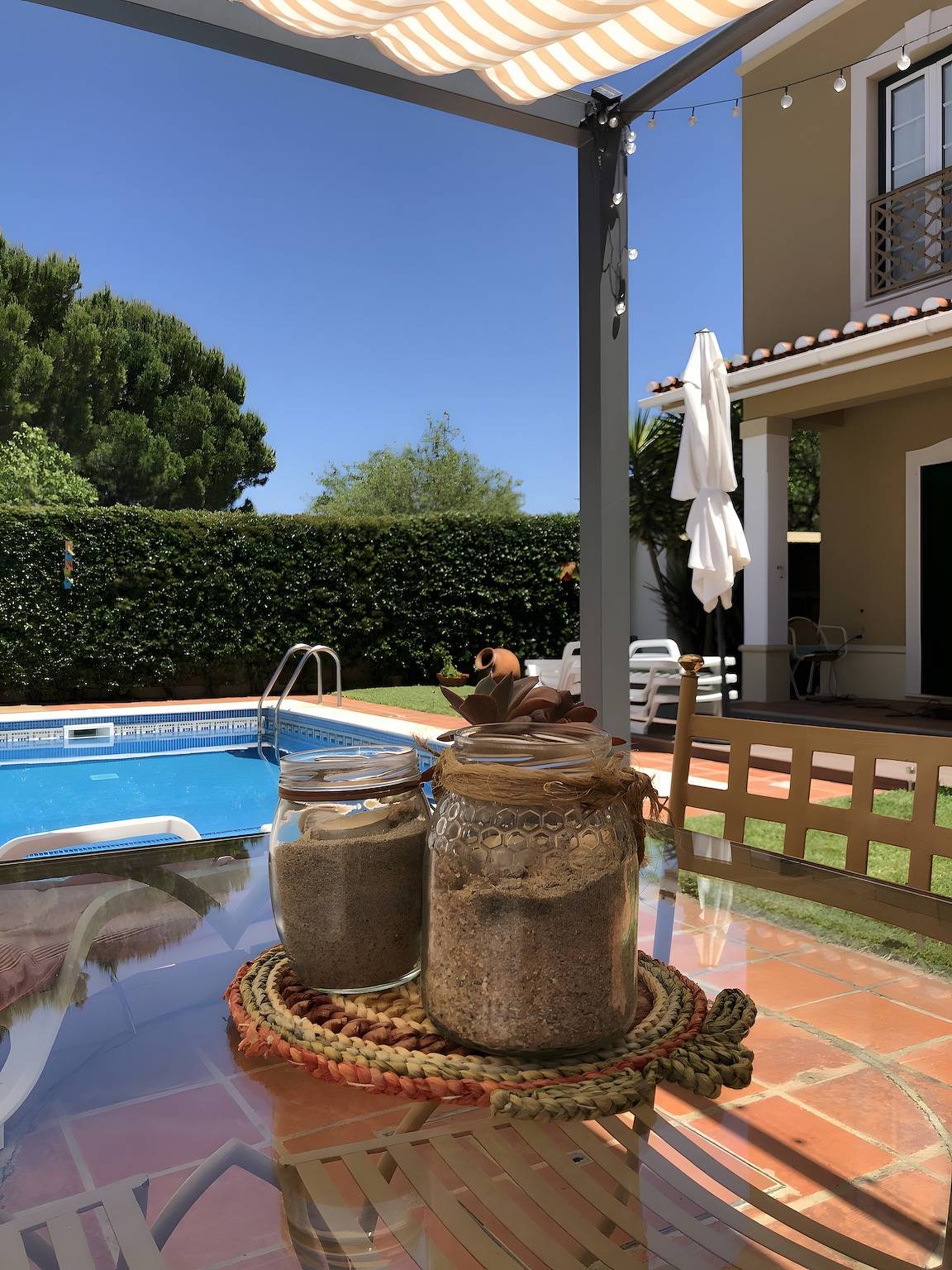 Casa de Jardim: Privézwembad, Wifi en Airconditioning in Ponte de Sor, foto 10