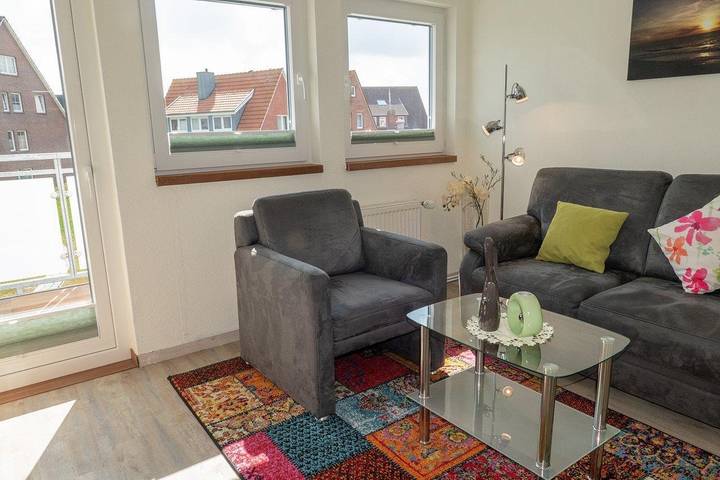 Ferienwohnung für 2 Personen, mit Balkon und Sauna auf Baltrum