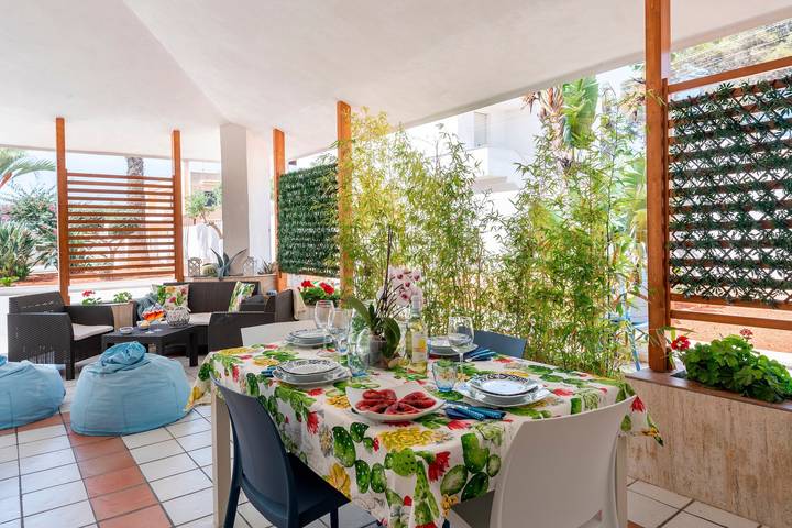 Ferienwohnung für 6 Personen, mit Garten
