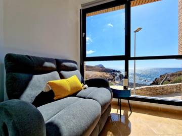 Cottage pour 3 personnes, avec balcon et vue sur l’océan dans Los Abrigos