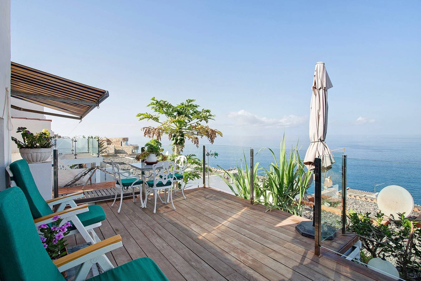 Bungalow mitoyen 'La Casa De Ramón' avec vue sur la mer, Wi-Fi et climatisation in La Verga, Mogán