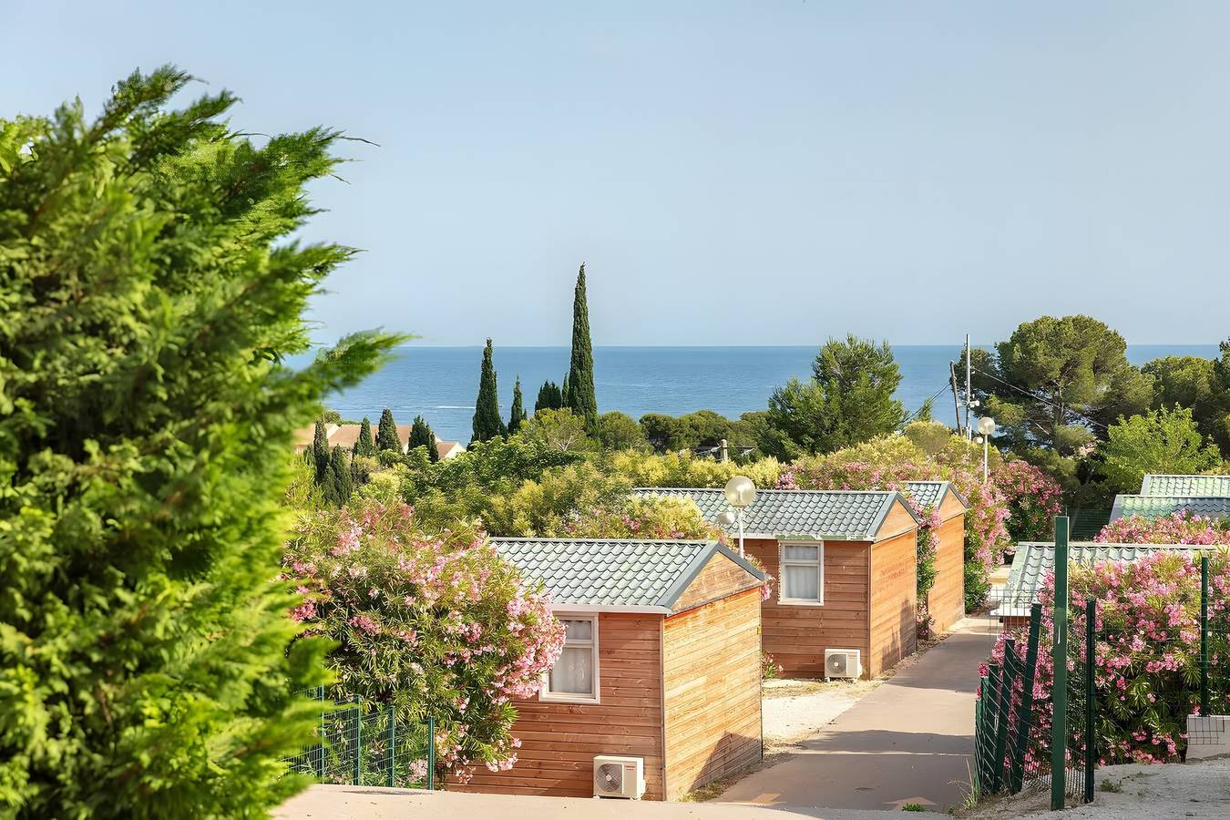 Mobilheim „Le Bonheur“ mit Gemeinschaftspool, Wlan und Klimaanlage in Carry-le-Rouet, Istres und Umgebung