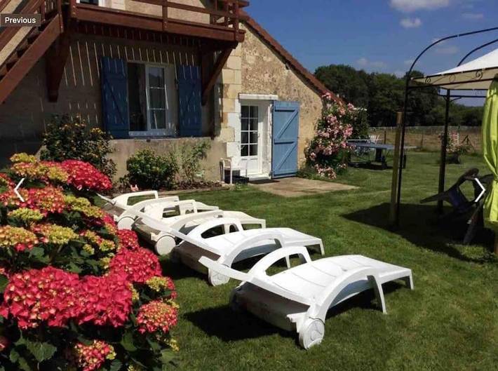 Location de vacances pour 8 personnes, avec jardin et vue à Bossay-sur-Claise - 4