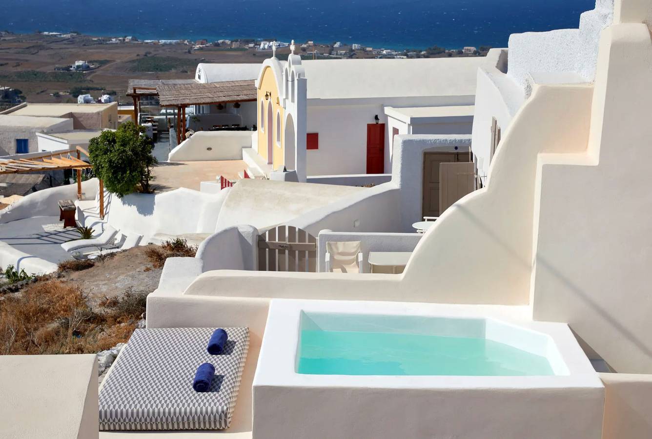 Luxury Santorini Villa | Villa Elysian Tria | Private Plunge Pool | Sea & Village View | 1 Bedroom | Oia in Finikia, Santorin