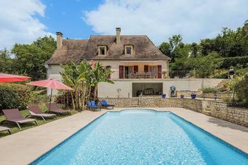 Cottage pour 8 personnes, avec balcon et jardin à Cazoulès