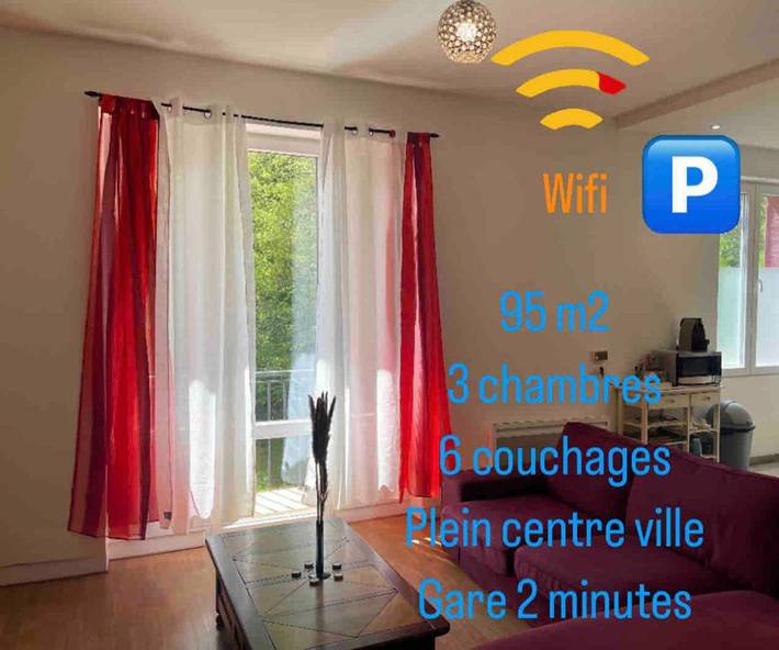 Gîte pour 6 personnes, avec vue et balcon dans Valserhône - 3