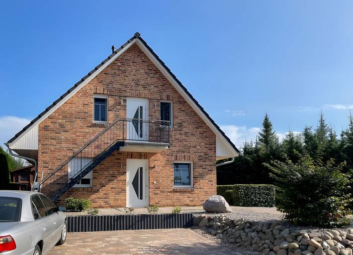 Ferienwohnung für 4 Personen, mit Balkon und Garten an der Müritz