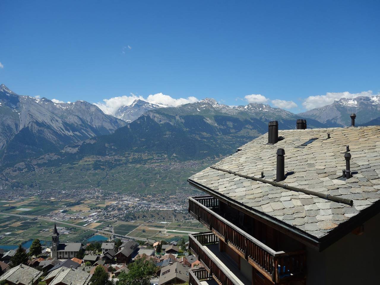 Ganze Wohnung, Schöne Wohnung mit Talblick in Veysonnaz, Walliser Alpen