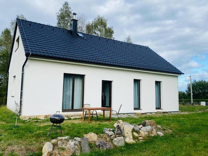 Ferienhaus für 6 Personen, mit Ausblick und Garten