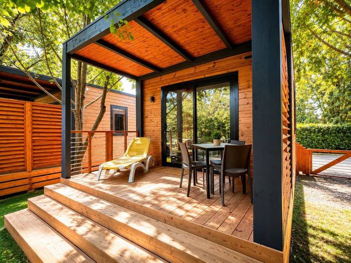 Camping pour 4 personnes, avec jardin et vue, animaux acceptés - 1