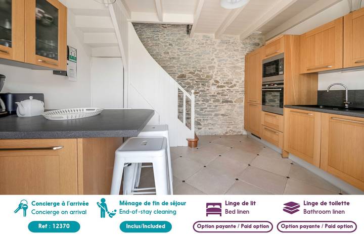 Location de vacances pour 8 personnes, avec jardin dans Plage Du Port Meleu Prefailles - 4