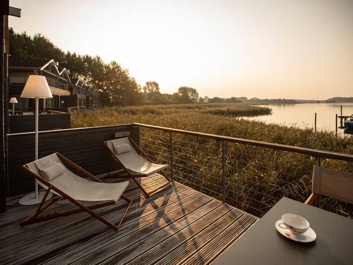 Ferienwohnung für 6 Personen, mit Balkon und Terrasse sowie Sauna und Seeblick in Gustow - 2