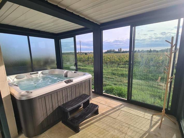 Maison de vacances pour 4 personnes, avec sauna ainsi que jacuzzi et jardin