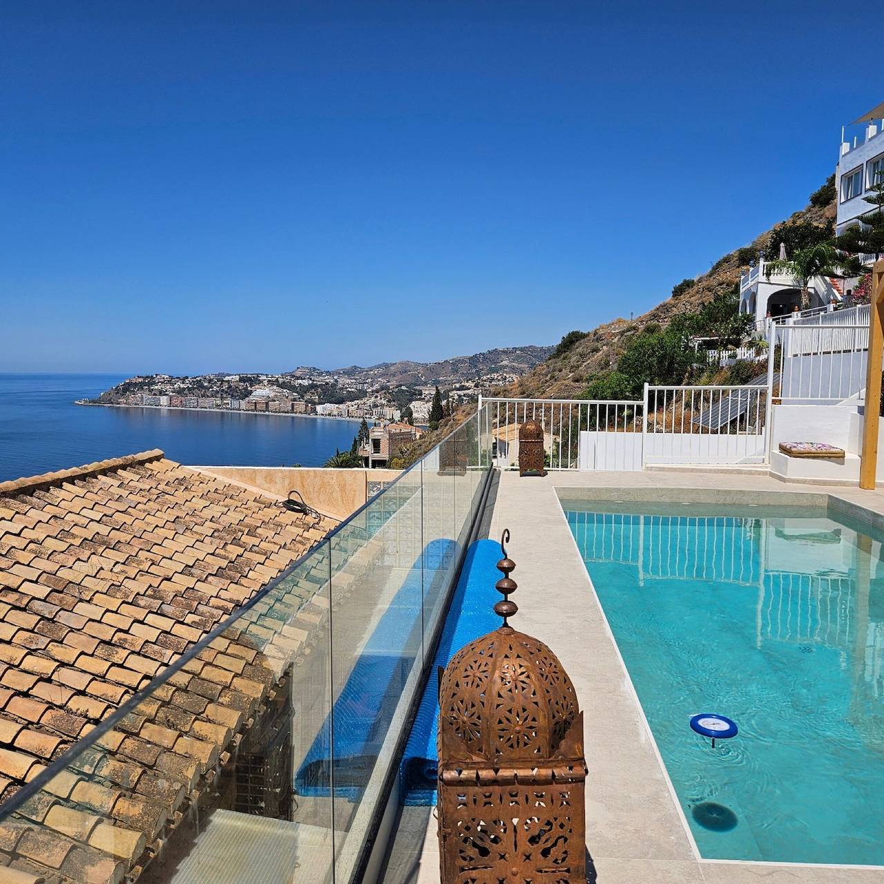 Ferienhaus 'Limonero' mit Meerblick, Wlan und Klimaanlage in Salobreña, Costa Tropical