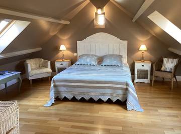 Chambre d’hôte pour 2 personnes, avec jardin à Le Manoir