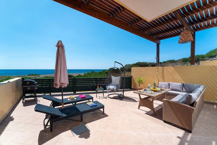 Ferienhaus für 4 Personen, mit Garten und Terrasse, mit Haustier in Lachania