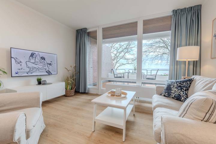 Ferienwohnung für 2 Personen, mit Balkon und Terrasse sowie Sauna und Seeblick in Schashagen - 3