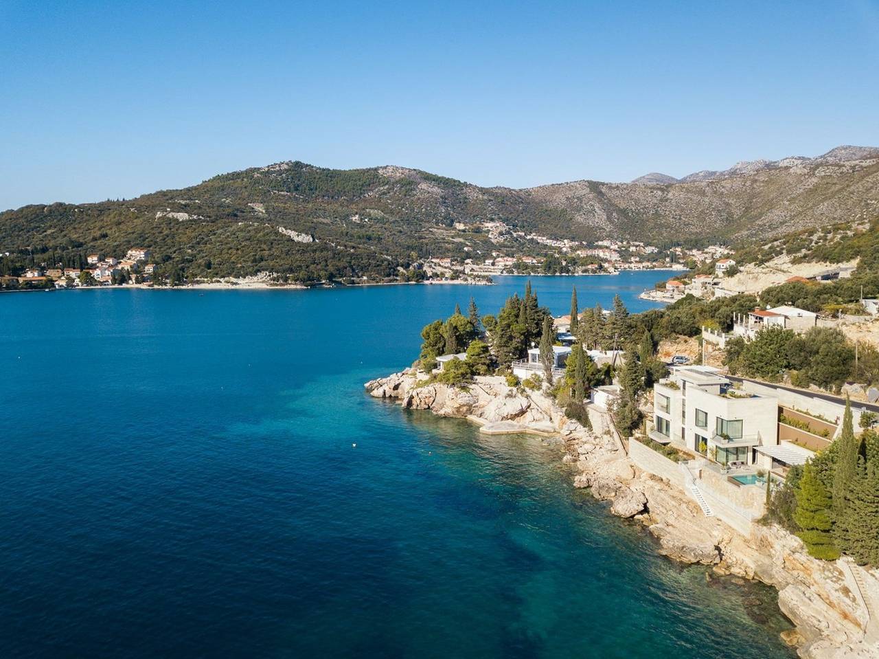 Willa dla 10 osób z balkon in Zaton, Grad Dubrovnik