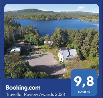 Ferienhaus für 9 Personen, mit Garten und Seeblick sowie Ausblick und Sauna in Lappland (Schweden)