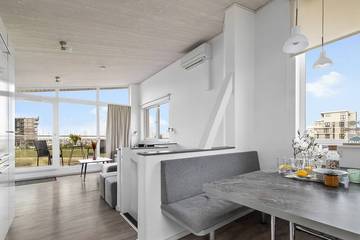 Ferienhaus für 6 Personen, mit Balkon und Sauna sowie Garten, mit Haustier an der Kieler Bucht