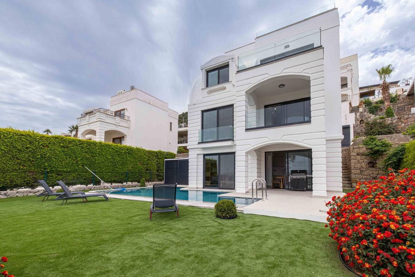 Atemberaubende Villa mit privatem Pool und luxuriöser Aussicht in Bodrum, Provinz Muğla