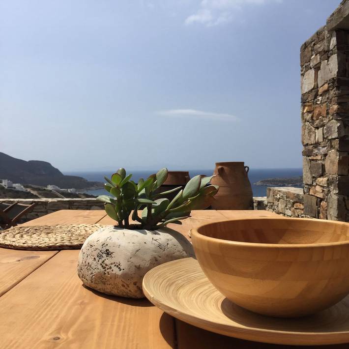 Villa pour 4 personnes, avec vue sur l’océan et terrasse ainsi que jardin et piscine dans Antiparos - 2