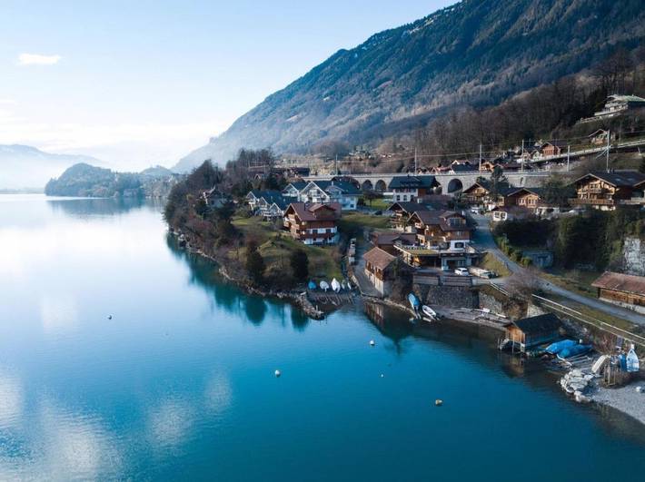 Ferienwohnung für 5 Personen, mit Terrasse und Ausblick sowie Seeblick