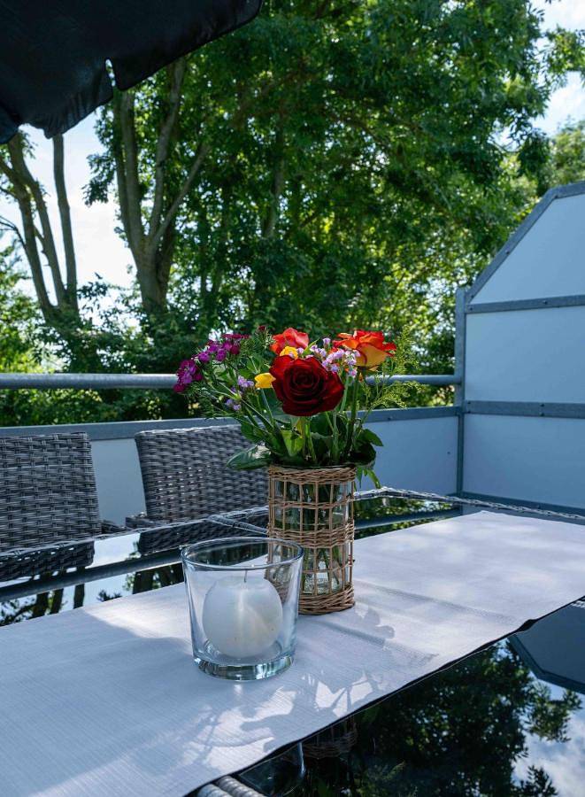 Ferienwohnung für 6 Personen, mit Balkon und Terrasse sowie Garten und Ausblick in Hattstedtermarsch - 4