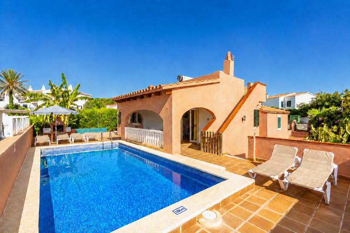 Maison de vacances pour 6 personnes, avec Vue sur l’océan ainsi que Terrasse et Jardin à Cala en Porter