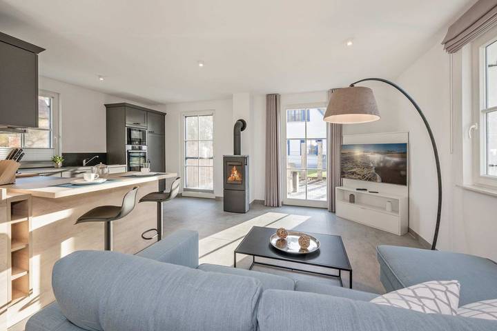 Ferienhaus für 4 Personen, mit Terrasse und Garten sowie Sauna