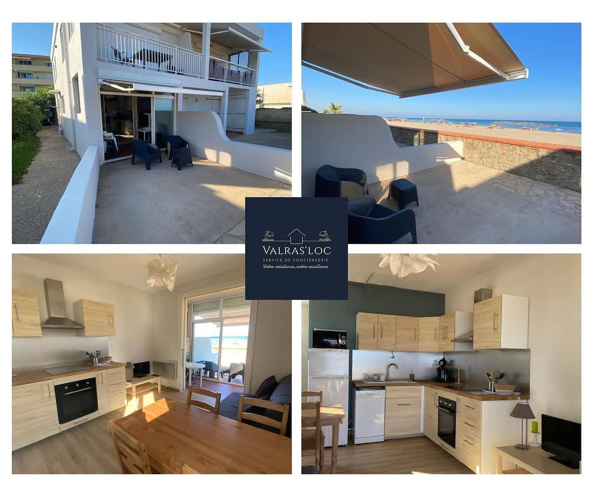 Ferienhaus für 3 Personen mit Balkon/Terrasse in Valras-Plage, Côte d'Améthyste