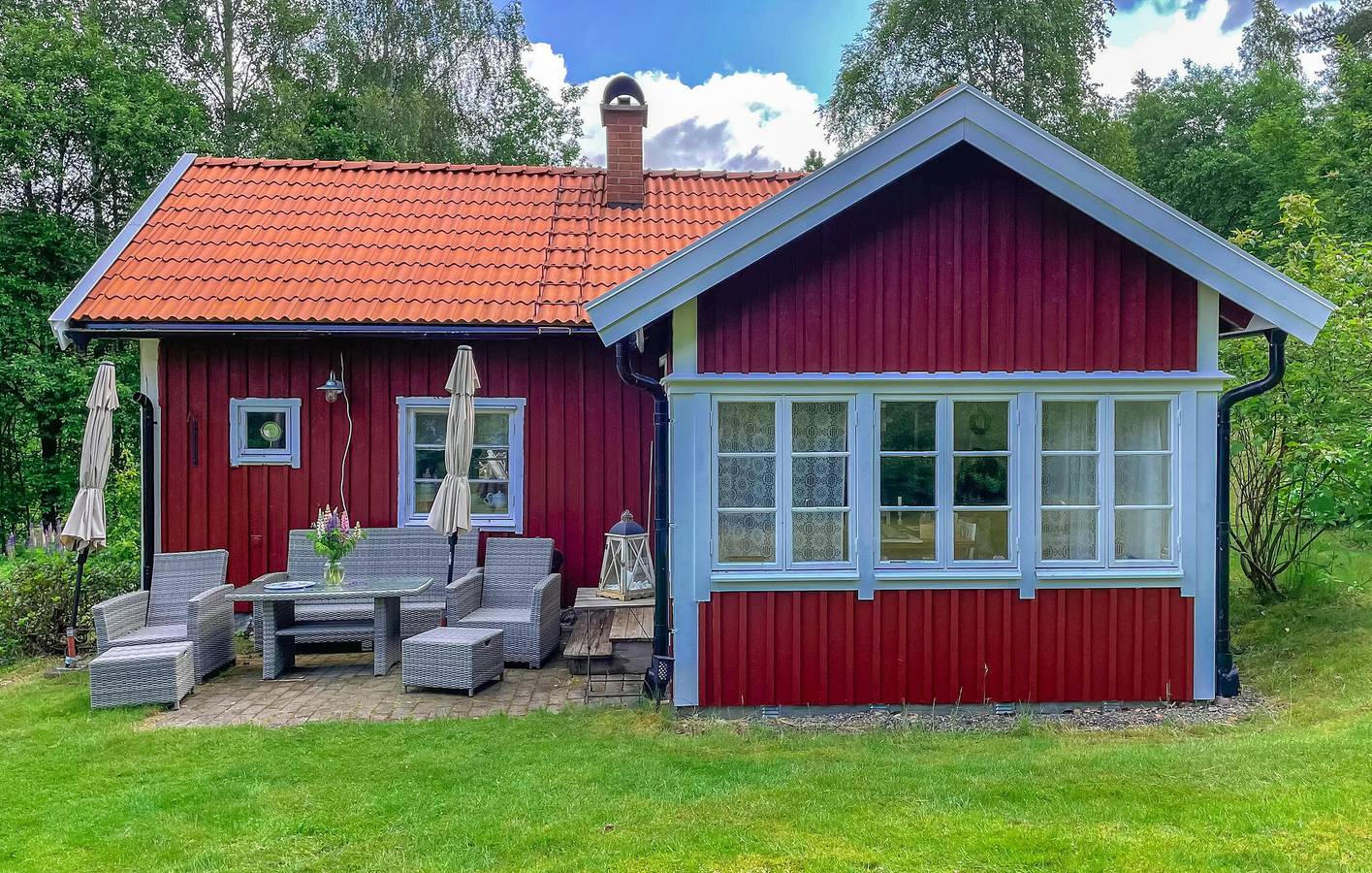 Holiday home for 6 people with garden in Mark, Västergötland