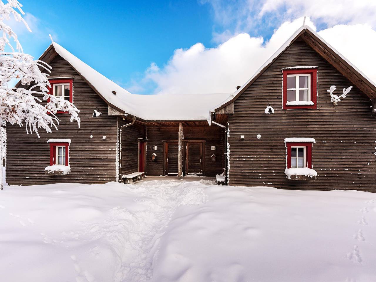 Doppelhaushälften, Torfhaus in Torfhaus, Harzvorland