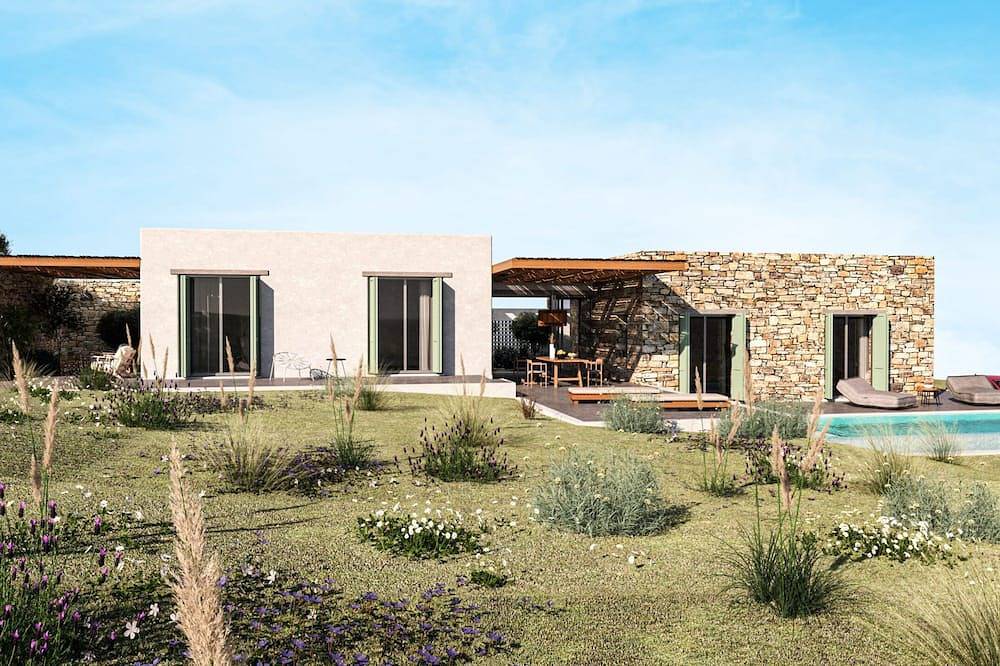 El-Lu 2 Villa mit atemberaubenden 360-Grad-Blick auf das endlose Blau des Meeres in Kamilari, Iraklio-Heraklion und Umgebung