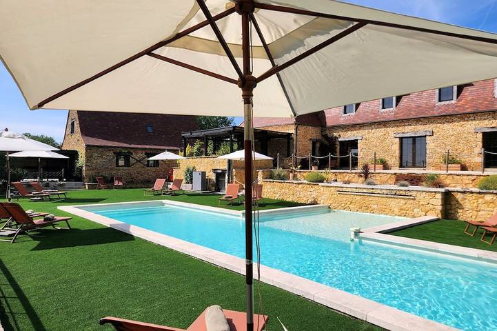 Maison de campagne pour 6 personnes, avec terrasse et jardin à Castelnaud-la-Chapelle