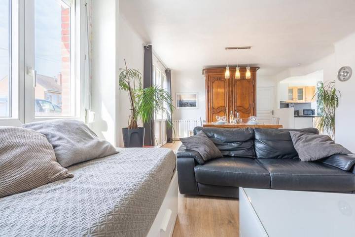 Ferienhaus für 6 Personen, mit Terrasse und Garten sowie Ausblick