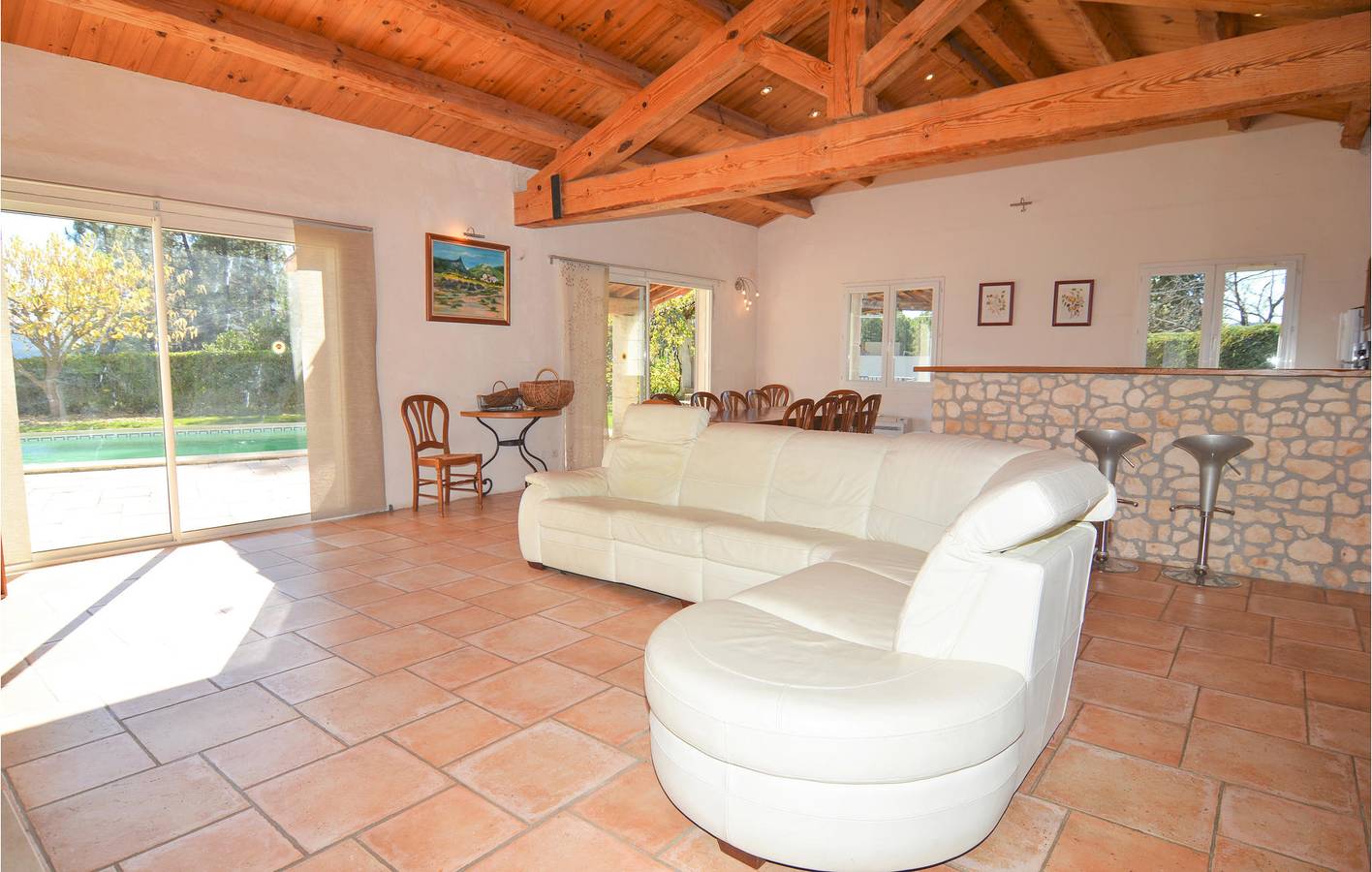 Appartement avec piscine près de Bordezac et Le Luech in Bordezac, Parc national des Cévennes