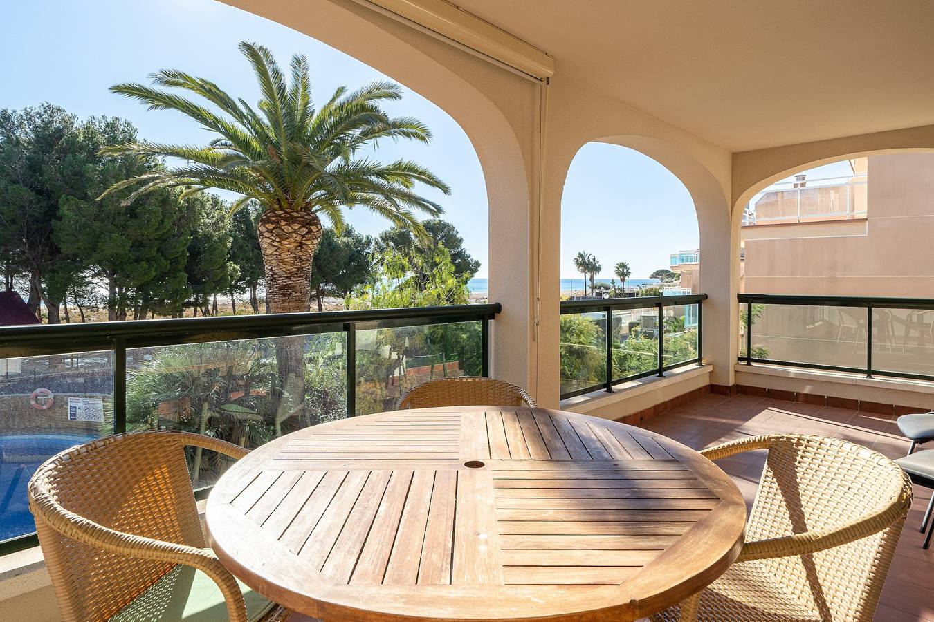Ganze Wohnung, Ferienwohnung 'Costa Linda 201' mit Meerblick, Pool & Wlan in Vandellòs i l'Hospitalet de l'Infant, Costa Dorada