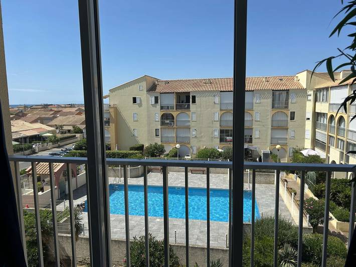 Appartement de vacances pour 4 personnes, avec piscine dans Narbonne Plage