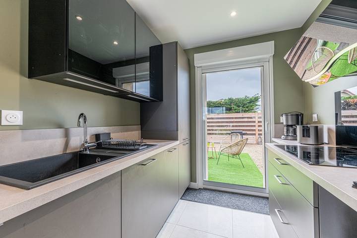 Ferienhaus für 6 Personen mit Terrasse in Asnelles, Côte de Nacre