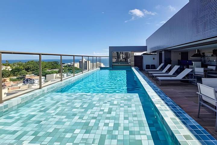 Apartamento de vacaciones para 5 personas, con piscina además de sauna y terraza - 1