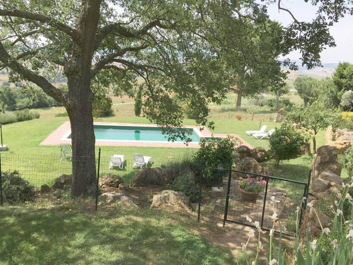 Villa pour 4 personnes, avec piscine ainsi que vue et jardin à Pienza - 2