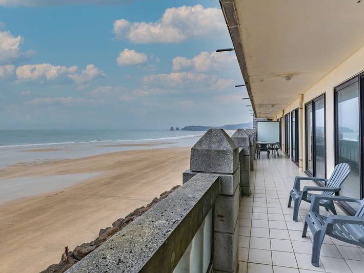 Ferienwohnung für 6 Personen, mit Meerblick und Balkon sowie Terrasse in Hendaye