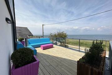 Gîte pour 8 personnes, avec balcon et jardin dans Kerhostin