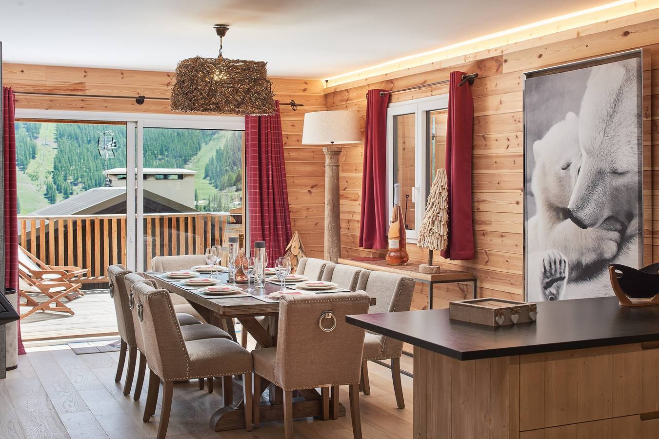 Luxuriöses Chalet mit Terrasse mit Bergblick und Wlan in Auron, Saint-Étienne-de-Tinée