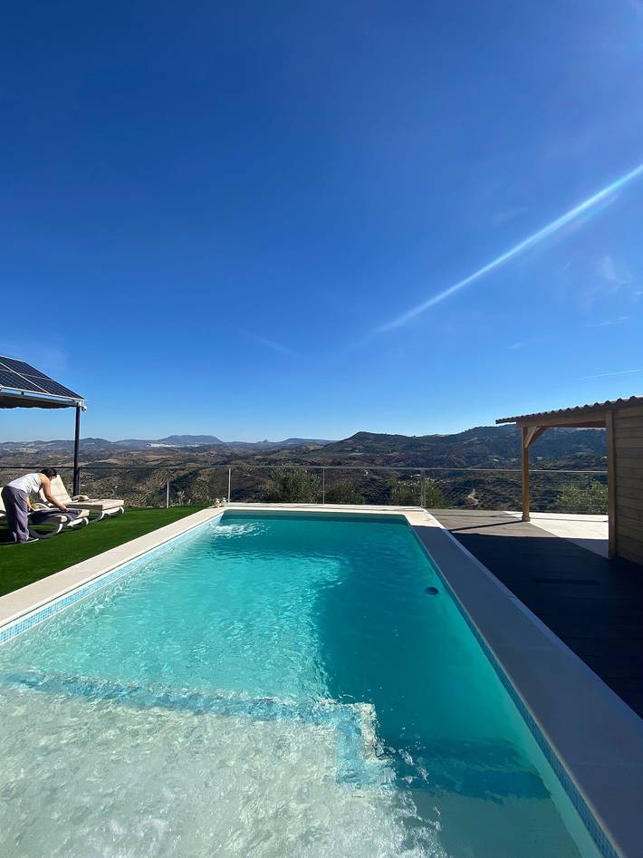 Casa de vacaciones 'Miralvalle' con vistas a la montaña, Wi-Fi y aire acondicionado in El Gastor, Pueblos Blancos