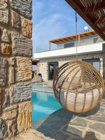 Villa für 8 Personen, mit Garten und Ausblick sowie Pool auf Kos