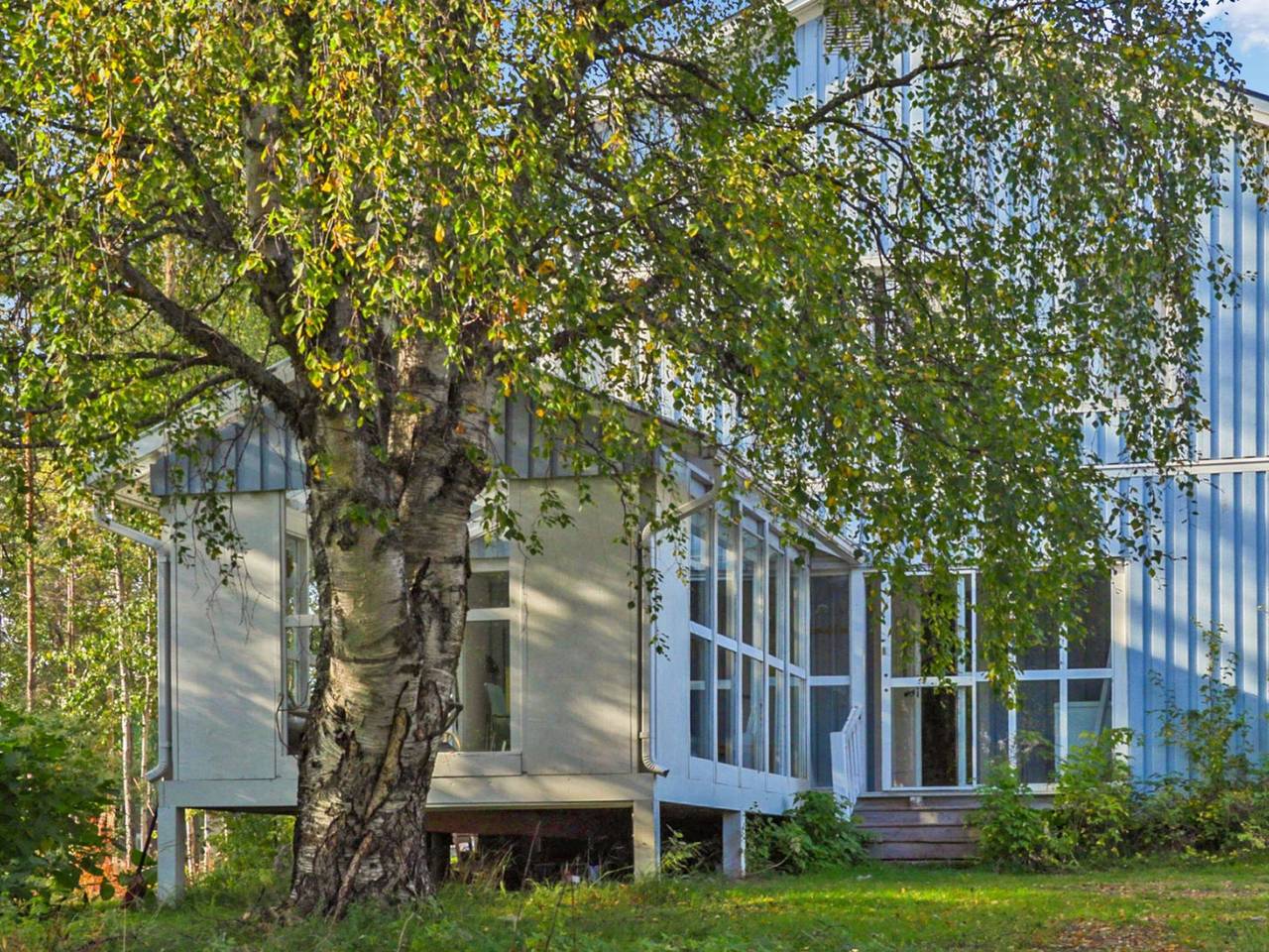 Lövgårdenin lohimaja in Överkalix, Lappland (Schweden)