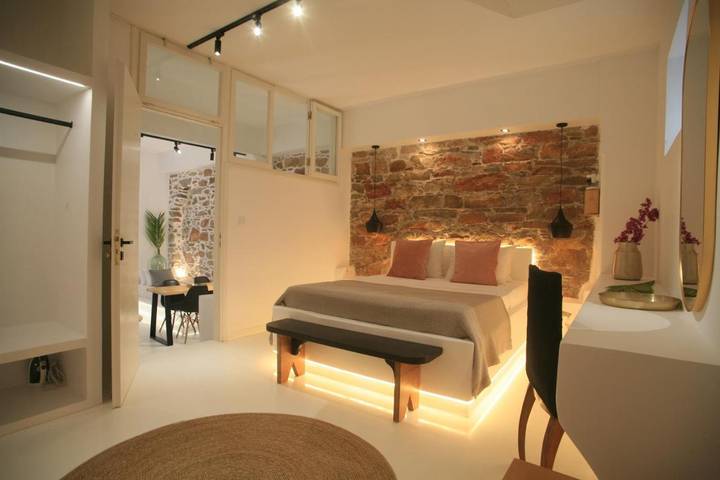 Maison d’hôte pour 4 personnes, avec terrasse dans Syros